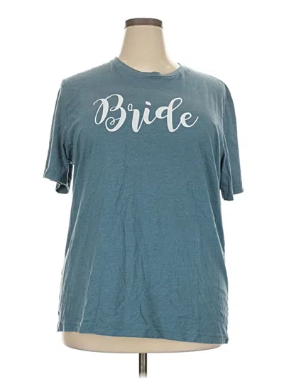 Pre-owned Bella+canvas Short Sleeve T-shirt In Teal