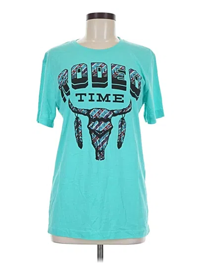 Pre-owned Bella+canvas Short Sleeve T-shirt In Teal
