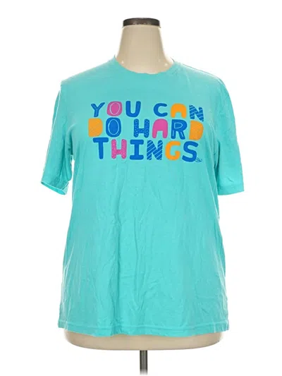 Pre-owned Bella+canvas Short Sleeve T-shirt In Teal