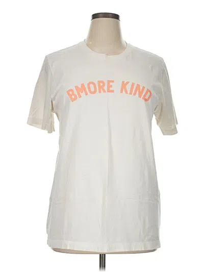 Pre-owned Bella+canvas Short Sleeve T-shirt In White