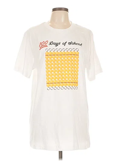 Pre-owned Bella+canvas Short Sleeve T-shirt In White