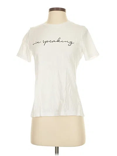 Pre-owned Bella+canvas Short Sleeve T-shirt In White