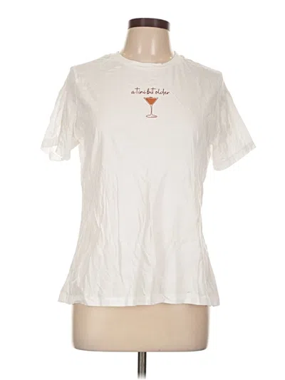 Pre-owned Bella+canvas Short Sleeve T-shirt In White