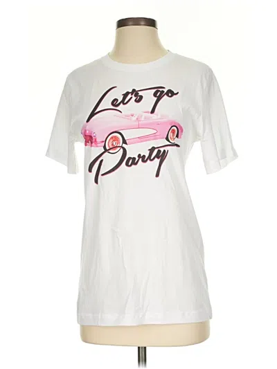 Pre-owned Bella+canvas Short Sleeve T-shirt In White