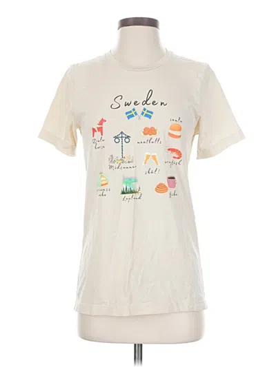 Pre-owned Bella+canvas Short Sleeve T-shirt In White