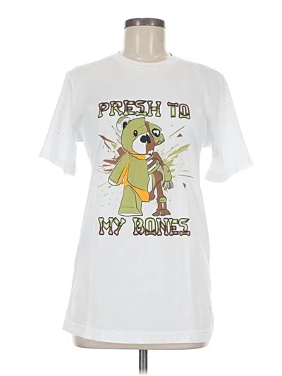 Pre-owned Bella+canvas Short Sleeve T-shirt In White