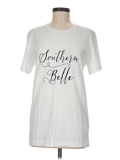 Pre-owned Bella+canvas Short Sleeve T-shirt In White