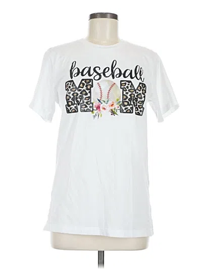 Pre-owned Bella+canvas Short Sleeve T-shirt In White