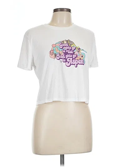Pre-owned Bella+canvas Short Sleeve T-shirt In White