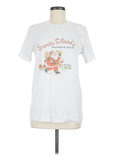 Pre-owned Bella+canvas Short Sleeve T-shirt In White