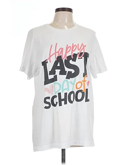Pre-owned Bella+canvas Short Sleeve T-shirt In White