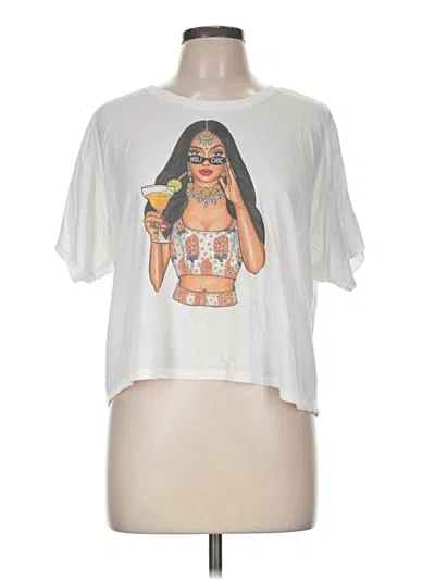Pre-owned Bella+canvas Short Sleeve T-shirt In White