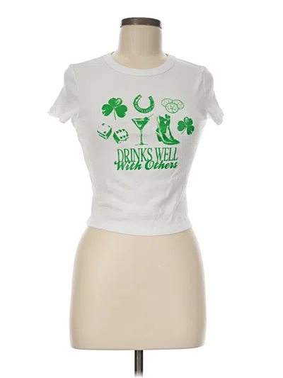 Pre-owned Bella+canvas Short Sleeve T-shirt In White