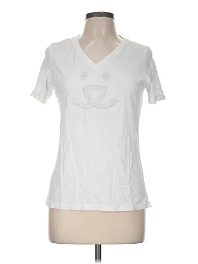 Pre-owned Bella+canvas Short Sleeve T-shirt In White