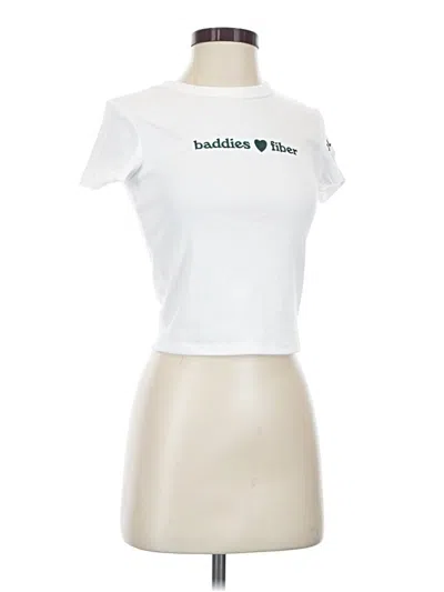 Pre-owned Bella+canvas Short Sleeve T-shirt In White