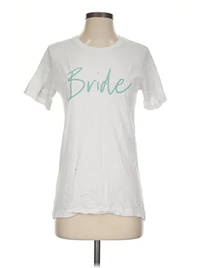 Pre-owned Bella+canvas Short Sleeve T-shirt In White
