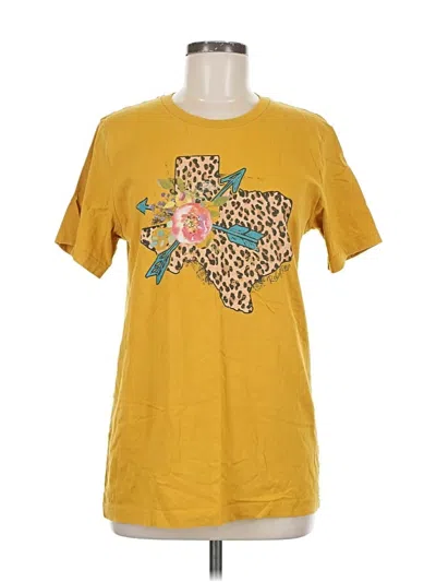 Pre-owned Bella+canvas Short Sleeve T-shirt In Yellow