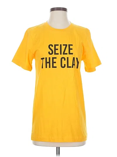 Pre-owned Bella+canvas Short Sleeve T-shirt In Yellow
