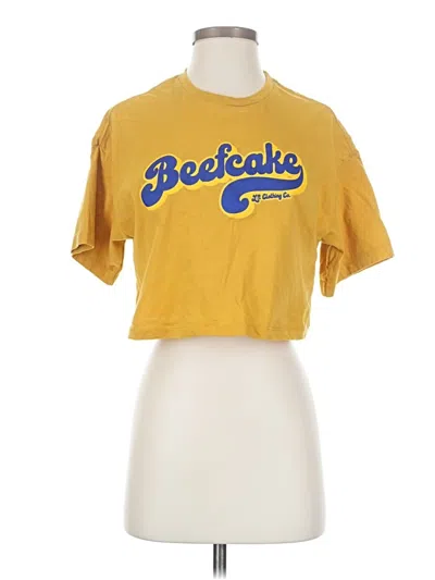 Pre-owned Bella+canvas Short Sleeve T-shirt In Yellow