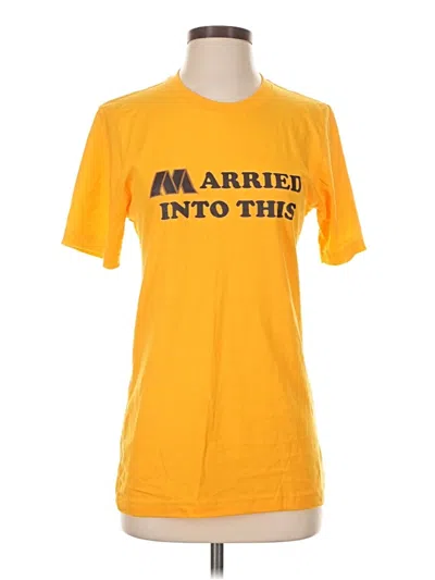 Pre-owned Bella+canvas Short Sleeve T-shirt In Yellow