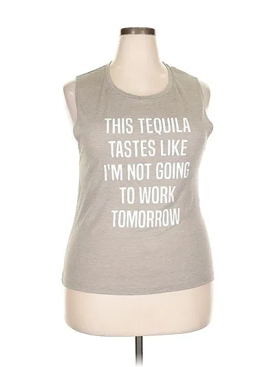 Pre-owned Bella+canvas Sleeveless T-shirt In Gray