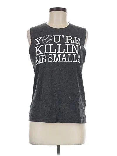 Pre-owned Bella+canvas Sleeveless T-shirt In Gray