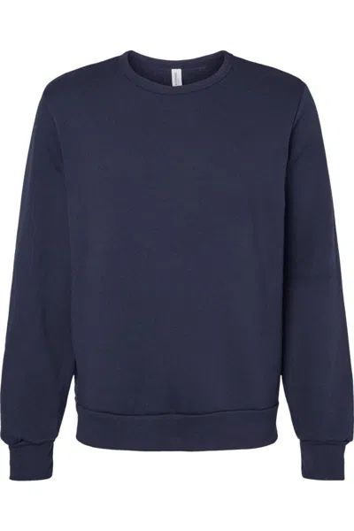 Bella+canvas Sponge Fleece Classic Crewneck Sweatshirt In Blue