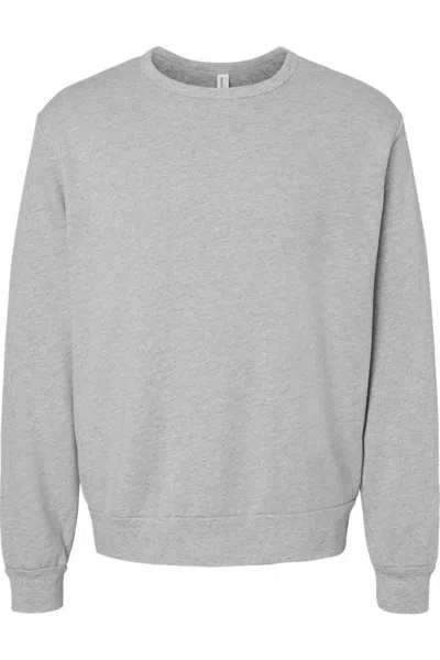 Bella+canvas Sponge Fleece Classic Crewneck Sweatshirt In Gray