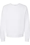 Shop Bella+canvas Sponge Fleece Classic Crewneck Sweatshirt In White