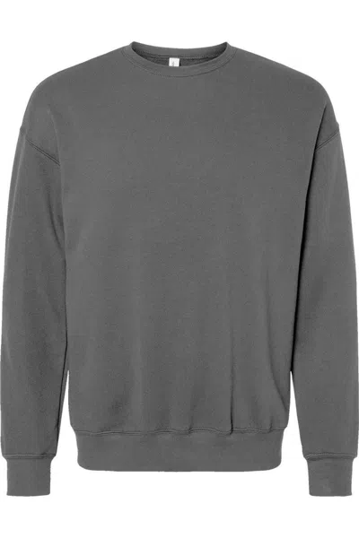 Bella+canvas Sponge Fleece Drop Shoulder Crewneck Sweatshirt In Gray