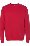 Bella+canvas Sponge Fleece Drop Shoulder Crewneck Sweatshirt In Red