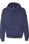 Bella+canvas Sponge Fleece Drop Shoulder Hoodie In Blue