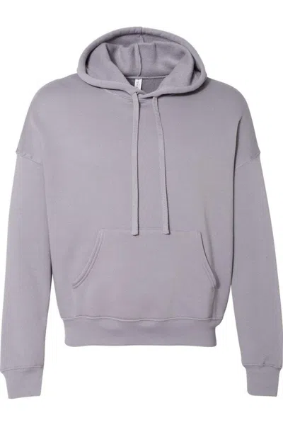 Bella+canvas Sponge Fleece Drop Shoulder Hoodie In Blue