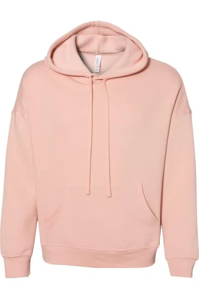 Bella+canvas Sponge Fleece Drop Shoulder Hoodie In Pink