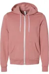 Bella+canvas Sponge Fleece Full-zip Hoodie In Multi