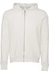Bella+canvas Sponge Fleece Full-zip Hoodie In White