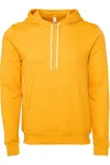 Shop Bella+canvas Sponge Fleece Hoodie In Gold