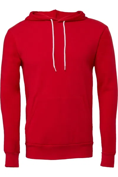 Bella+canvas Sponge Fleece Hoodie In Red