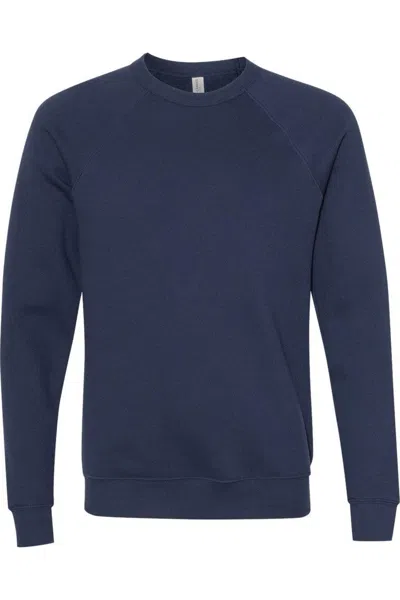 Bella+canvas Sponge Fleece Raglan Crewneck Sweatshirt In Multi