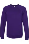 Bella+canvas Sponge Fleece Raglan Crewneck Sweatshirt In Multi