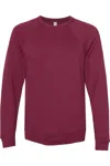 Bella+canvas Sponge Fleece Raglan Crewneck Sweatshirt In Multi
