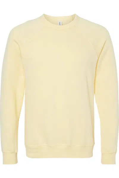 Bella+canvas Sponge Fleece Raglan Crewneck Sweatshirt In Multi