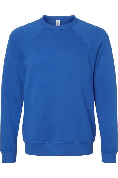 Bella+canvas Sponge Fleece Raglan Crewneck Sweatshirt In Multi