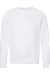 Bella+canvas Sponge Fleece Raglan Crewneck Sweatshirt In White