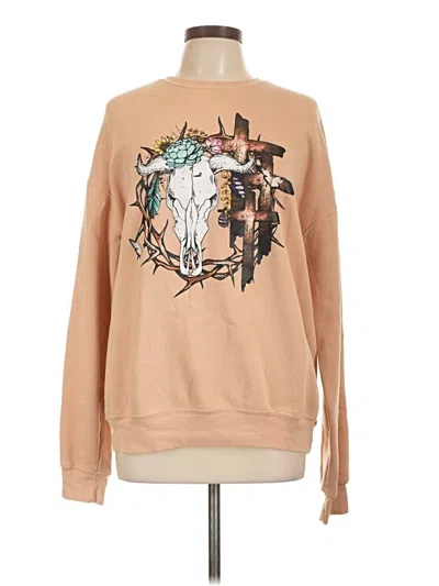 Pre-owned Bella+canvas Sweatshirt In Brown