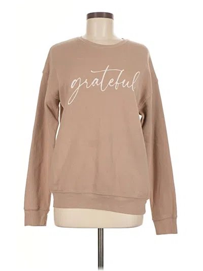 Pre-owned Bella+canvas Sweatshirt In Brown