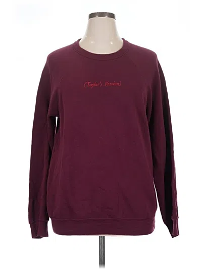Pre-owned Bella+canvas Sweatshirt In Burgundy