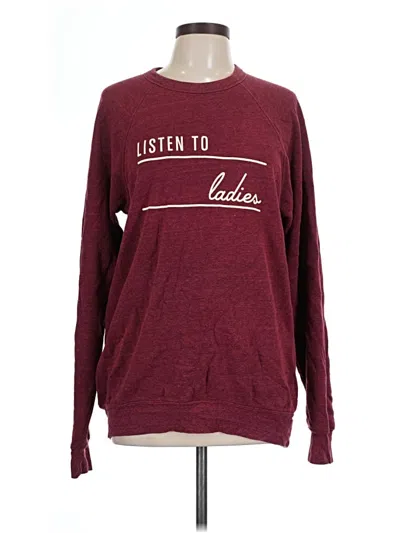 Pre-owned Bella+canvas Sweatshirt In Burgundy