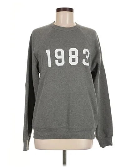 Pre-owned Bella+canvas Sweatshirt In Gray