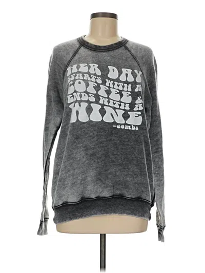 Pre-owned Bella+canvas Sweatshirt In Gray